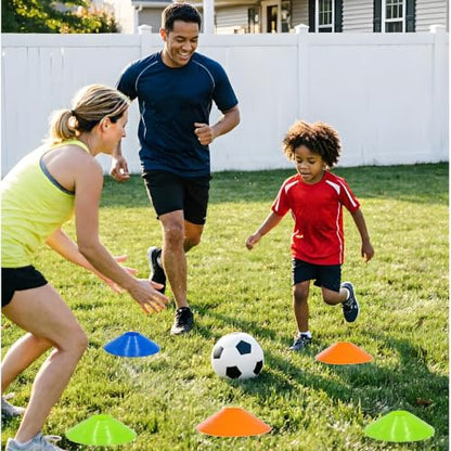 ANSLYQA 50 Pcs Soccer Cones Disc Cones - color: 5 Colors