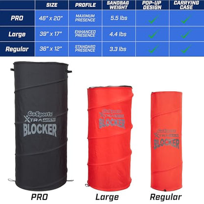GoSports XTRAMAN Blocker Pop-Up Defenders 3 Pack - Large Size Multi-Sport Blocking Dummy - Training Equipment for Basketball, Football, & Soccer