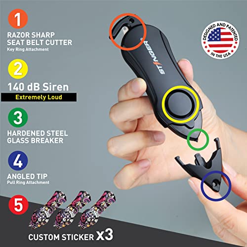 Stinger USA 140dB Siren Personal Safety Alarm Keychain Emergency Tool Music - color: Music
