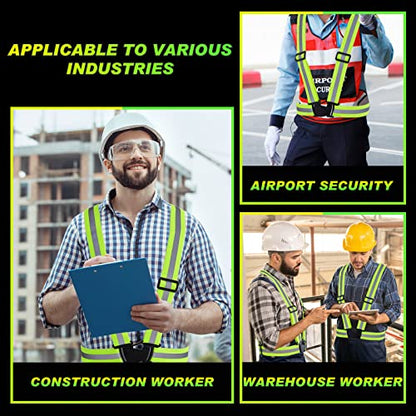 Hercicy Reflective Vest High Visibility Safety Vests Bulk - color: Yellow