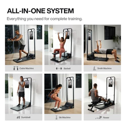 Speediance Gym Monster Smart Home Gym, Multifunctional Strength Training Machine, Smith Machine Power Cage Workout Station, Squat Rack Cable Machine, Full Body Fitness Equipment for Home Workout - style: Works Plus