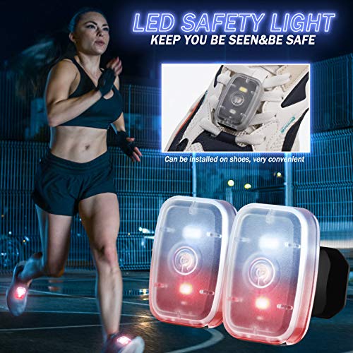 Mudder Running Lights for Runners Rechargeable LED Safety Lights