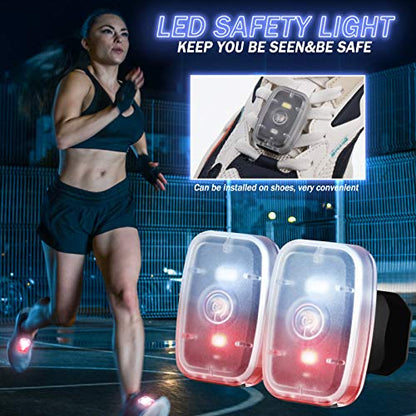 Mudder Running Lights for Runners Rechargeable LED Safety Lights