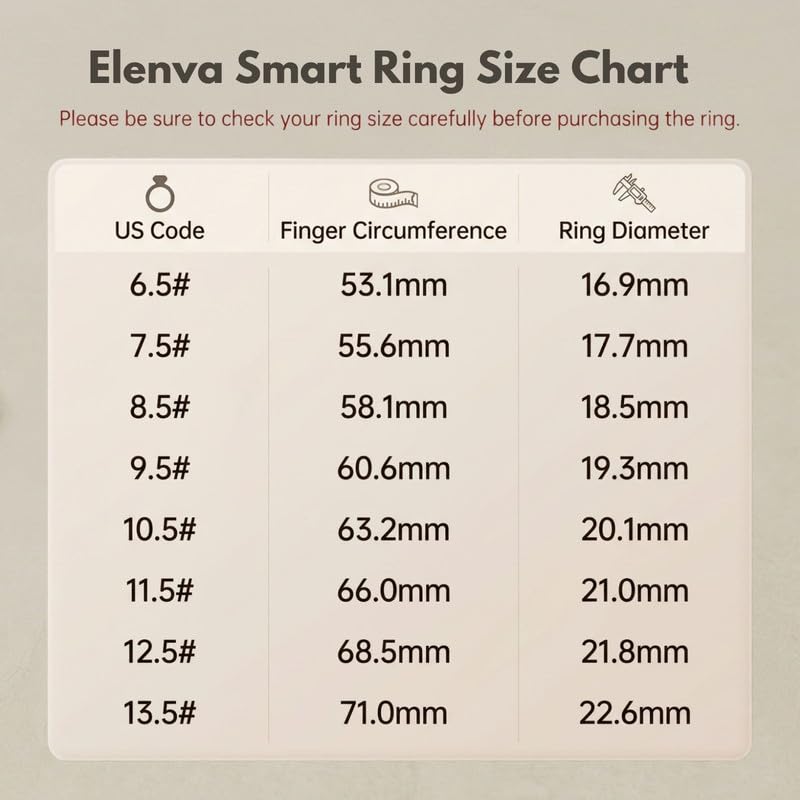 Smart Ring Health Tracker 5ATM Waterproof Sport Ring Exclusive Vibration Alerts Titanium Blood Oxygen/Sleep/Emotional Management Women Cycle Prediction Compatible with iOS/Android Sunlight Gold 11.5 - color: Sunlight Gold, size: 11.5