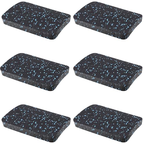 Rubber Treadmill Mat Pads, 12-Pack, 4.7 x 3.2 x 0.55 in - size: 4.7 x 3.2 x 0.55 in