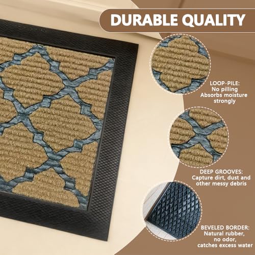 Outdoor Stair Treads for Wooden Steps, 8.5" x 30", 6 Pcs, Brown - color: Yellow Lattice