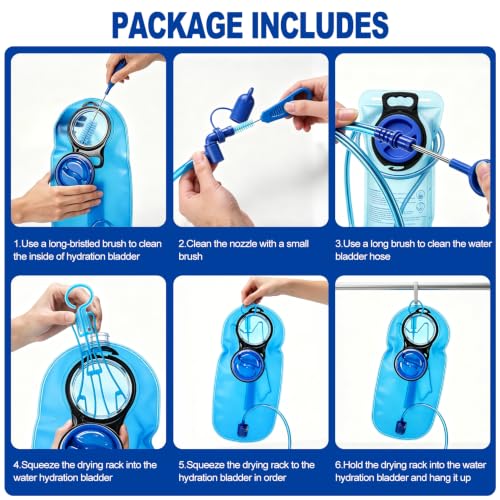 Hydration Bladder Cleaning Kit, 4 in 1 Water Bladder Cleaner Set