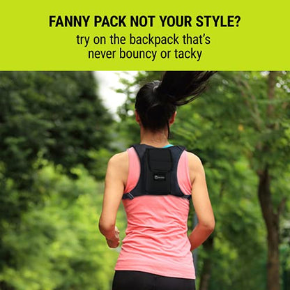 Gear Beast Running Backpack Unisex - Running Vest for Jogging, Hiking and Cycling - Compatible with Most Smartphones, Black