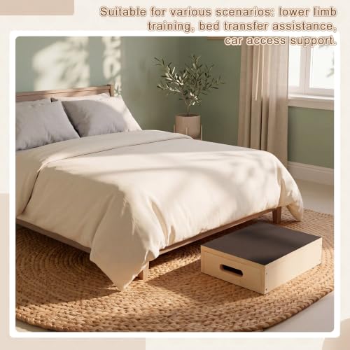 Sintuff 4 Inch Wooden Exercise Steps Textured Safety Walk Tread