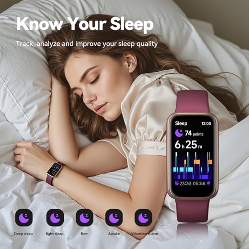 Fitness Tracker Smart Watch, 1.47" Color Screen, 100+ Sports, Purple - color: Purple