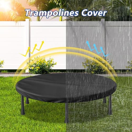 Mini Trampoline Cover Waterproof, 40" Dia x 3" H - size: 40" Dia x 3" H