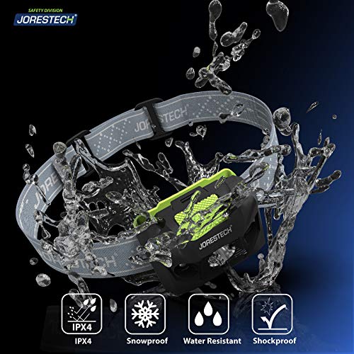 JORESTECH LED Headlamp Flashlight – IPX4 Water Resistant with 4 Modes for Camping, Hiking, Repairing, etc. (2, Black) - color: Black