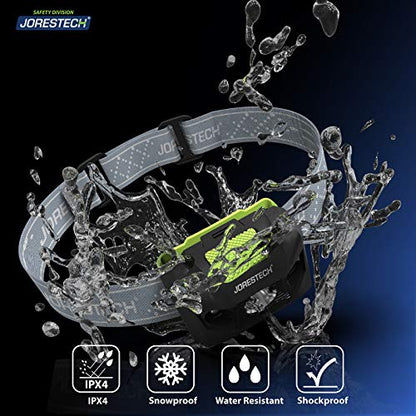 JORESTECH LED Headlamp Flashlight – IPX4 Water Resistant with 4 Modes for Camping, Hiking, Repairing, etc. (2, Black) - color: Black