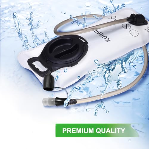 KUREIDA Hydration Bladder 2L-3L,Leak Proof Water Reservoir,BPA Free,Wide Opening, Military Water Bladder Combined with Hydration Backpacks for Biking Hiking Running Camping Climbing. - color: 3L - White