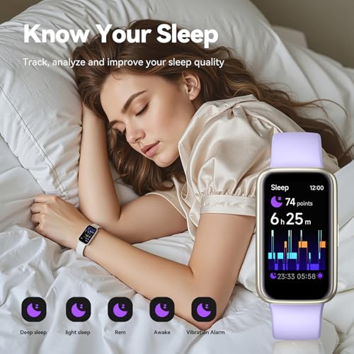 Fitness Tracker Smart Watch,1.47"Color Screen,100+ Sports,light purple - color: Light Purple