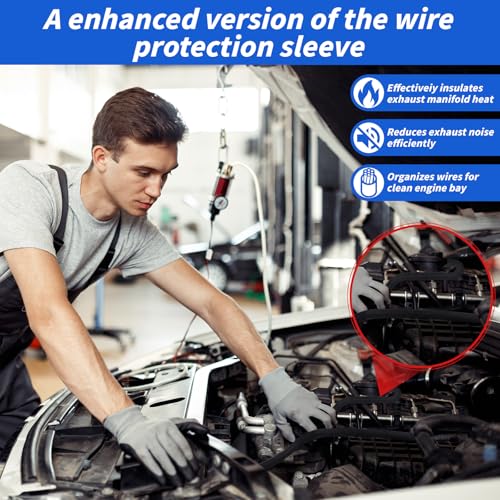 15ft - 1/4in Split Braided Sleeve Cable Management, Self-Wrapping - size: 1/4inx15ft