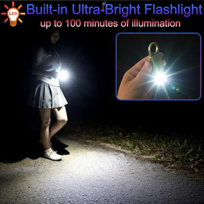 135dB Rechargeable Personal Safety Alarm Ultra-Bright Flashlight & Strobe Light. Non Slip Grip Keychain Emergency SOS Siren for Women, Students. Loud Sound Hiking Bear Alerts Blue - color: Blue