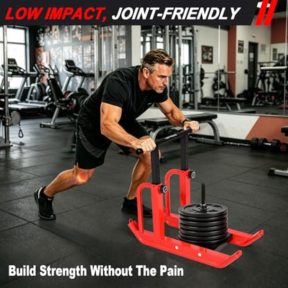 Heavy-Duty Training Sled, 5-Level Height Adjustment, Push/Pull Dual-Use