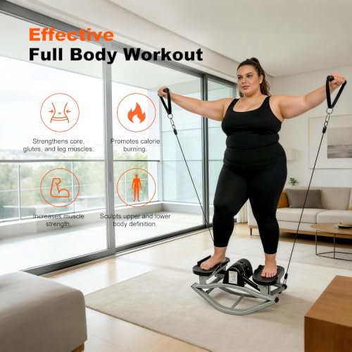 Rock Stepper Machine 3D Lateral Rocking Fitness Stepper