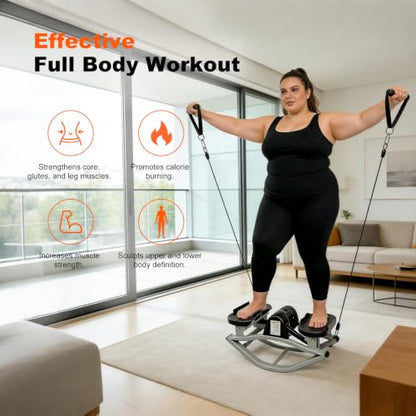 Rock Stepper Machine 3D Lateral Rocking Fitness Stepper