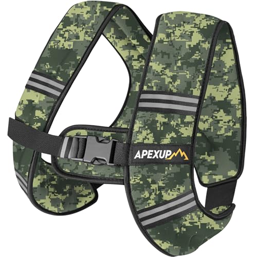 APEXUP Weighted Vest Men Women, Weight Vest for Women Workout Equipment for Strength Training Running - color: Green Digi Camo, size: 5lbs