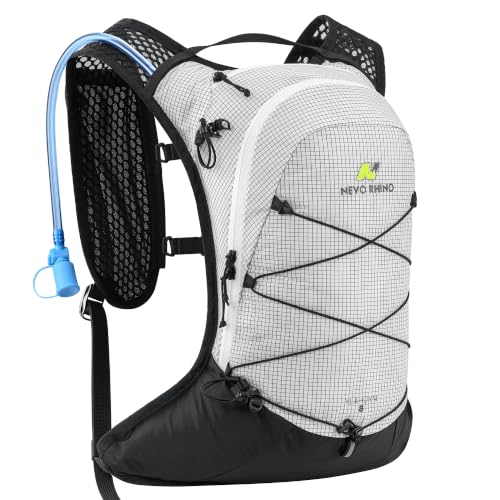 N NEVO RHINO Hydration Backpack,Lightweight Water Backpack with 2L Bladder - color: 9307-White