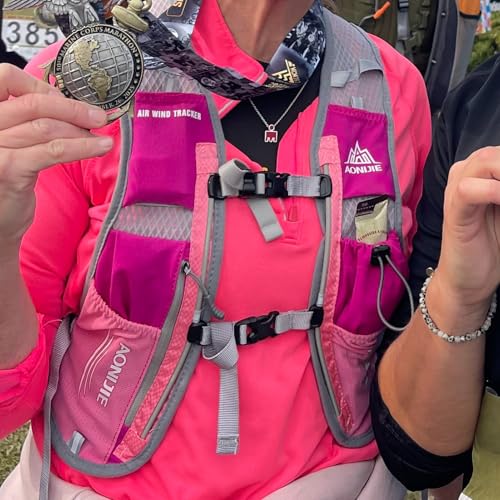 Azarxis Hydration Running Vest Backpack Pack 5L 5.5L for Women and Men Jogging Trail Race Marathon Cycling Hiking - color: Mint Blue