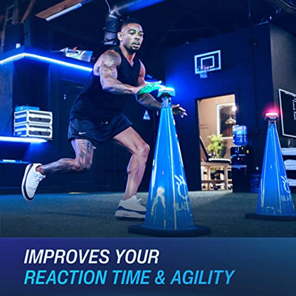 BlazePod Reaction Training Kit Smart Pods for Speed, Agility & Cognitive Drills - Pro-Level Training for Athletes, Trainers, Therapists & Coaches - App Access Included (4 Pods) - color: 4 Pods | Starter Kit