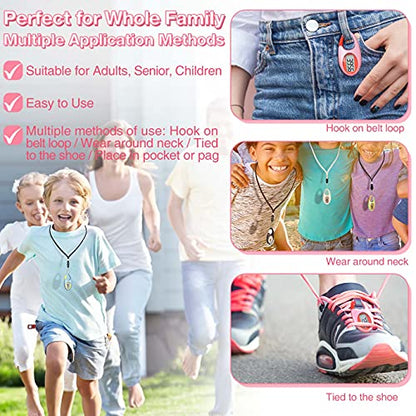 Simple 3D Step Counter, Walking Pedometer, Steps Tracker with Neck Lanyard/Carabiner for Men Women Teens Adults Seniors - color: Pink1