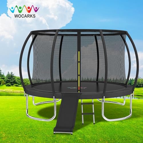 Waterproof Trampoline Spring Cover,Safety Pad Replacement 10-16ft - color: Black, size: 12FT
