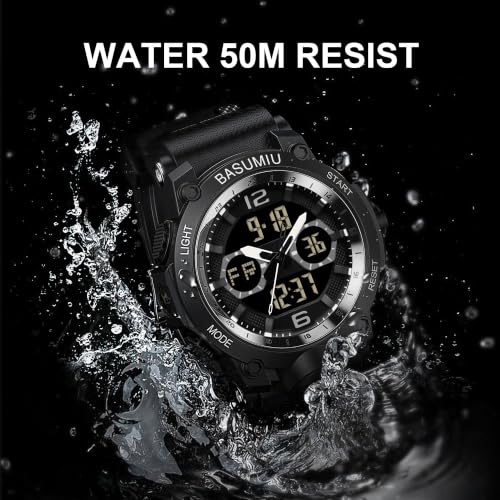 Military Digital Watches for Men Waterproof Work Mens Watch Sports - color: I-Black2