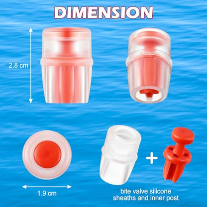 Enhon Hydration Bladder Silicone Bite Valve Replacement - color: Red