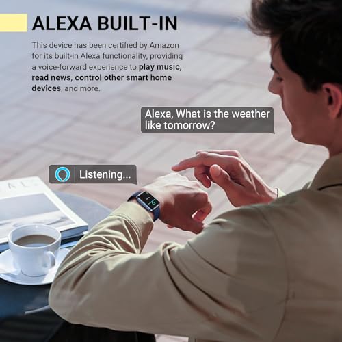 Smartwatch for Women/Men, Compatible with Android & iPhone, 1.8'' Fitness Tracker Watch with Alexa, Call & Notification Alerts, Heart Rate & Sleep Monitor, 120 Sports Modes, Waterproof Smart Watch - color: Blue