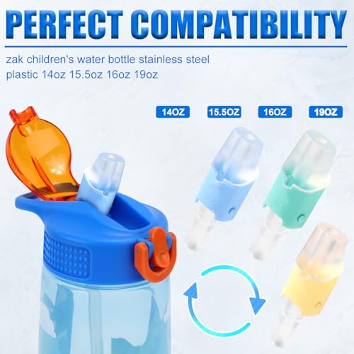 3pcs Bite Valve Replacement for Zak Designs Water Bottle, Water Bottle Mouthpiece BPA Free Silicone Spout Replacement Lid for 15/15.5/16/19/25/27oz