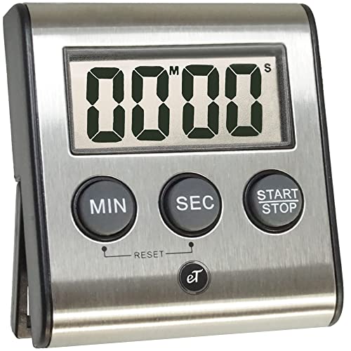 Elegant Digital Kitchen Timer Stainless Steel - Loud Alarm - Model eT-23 - size: eT-23