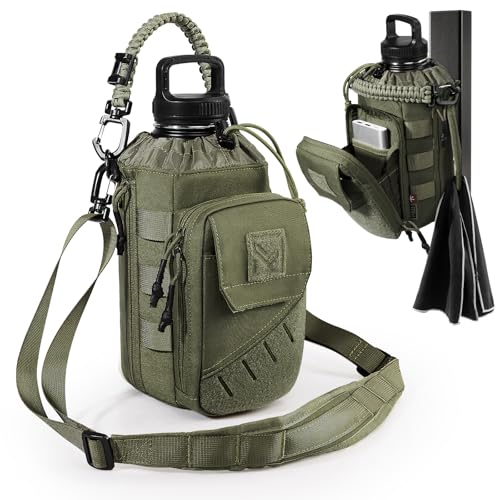 1TG Tactical Magnetic Gym Bag for Men, Magnetic Gym Water Bottle Bag - color: Green