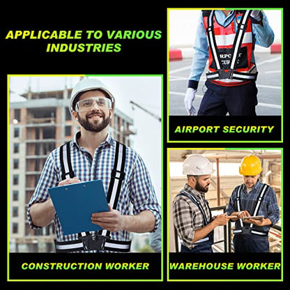 Hercicy Reflective Vest High Visibility Safety Vests Bulk - color: Black