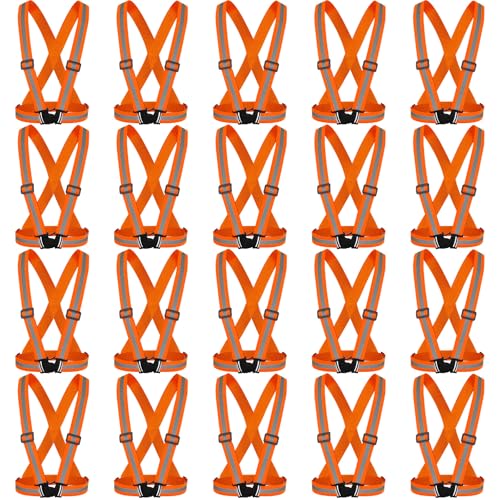 Hercicy Reflective Vest High Visibility Safety Vests Bulk - color: Orange