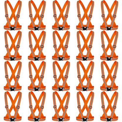 Hercicy Reflective Vest High Visibility Safety Vests Bulk - color: Orange