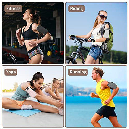 Prime Comfort Phone Arm Bands for Running, Armband Cell Phone Holder for Exercise (Black) - color: Black