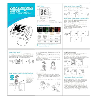 VivaGuard Wrist Cuff Blood Pressure Monitor, FDA-Cleared FSA&HSA Eligible
