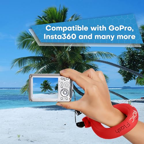 Nordic Flash Floating Camera Wrist Strap 2-Pack, Underwater & Waterproof - color: Pink & Red