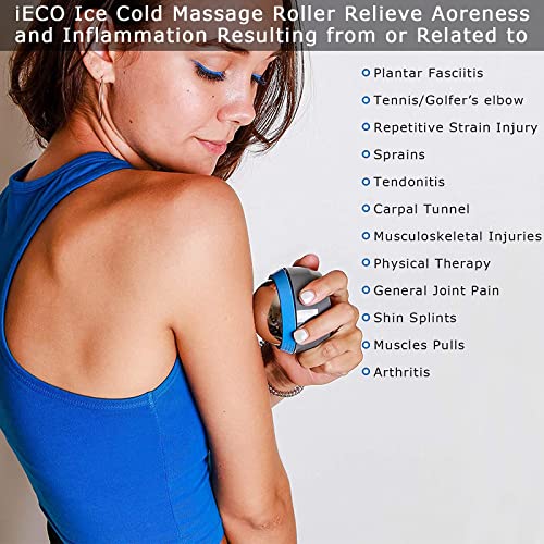 iECO Massage Ice Roller Ball Cold & Heat Therapy Plantar Fasciitis Roller