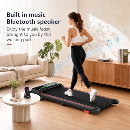 JUKER Walking Pad Treadmill Under Desk with Incline, RGB & Bluetooth