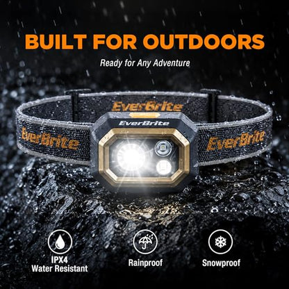 EverBrite 700 Lumens Rechargeable Headlamp with White Red Green Light Modes - size: Small