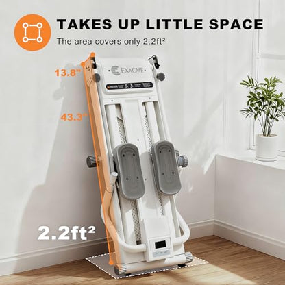 ExacMe Foldable Magnetic Stair Stepper for Home with 16 Resistance Levels - color: White