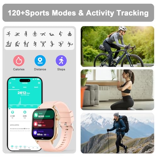 Smart Watch for Women with Bluetooth Call, 1.85" AMOLED HD Fitness Watch