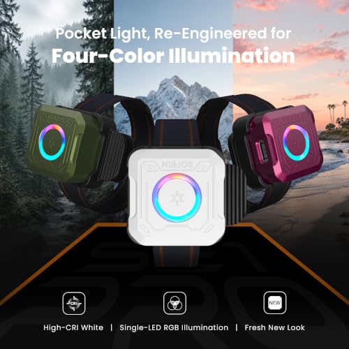 sofirn SE1 Pro EDC Pocket Flashlight, RGB Color Light, USB-C Rechargeable - color: White-SE1Pro