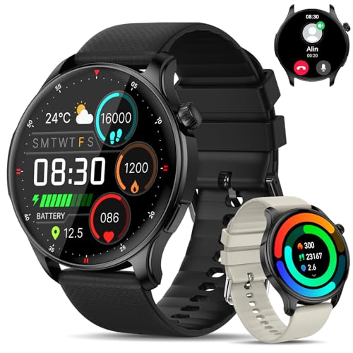 Smart Watch for Men Women Fitness: Waterproof Make Answer Call Smart Watches for Men Running Smartwatch for Android/iPhone Samsung Compatible Digital Mens Watches Activity Pedometer Heart Rate Monitor