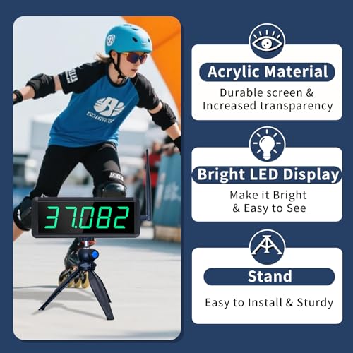YZ Laser Timer for Sprints, Laser Sprint System, Track Laser Timer Stopwatch, Lap/Speed Training/Track Field/Running/Football - style: 1 timer+2 lasers